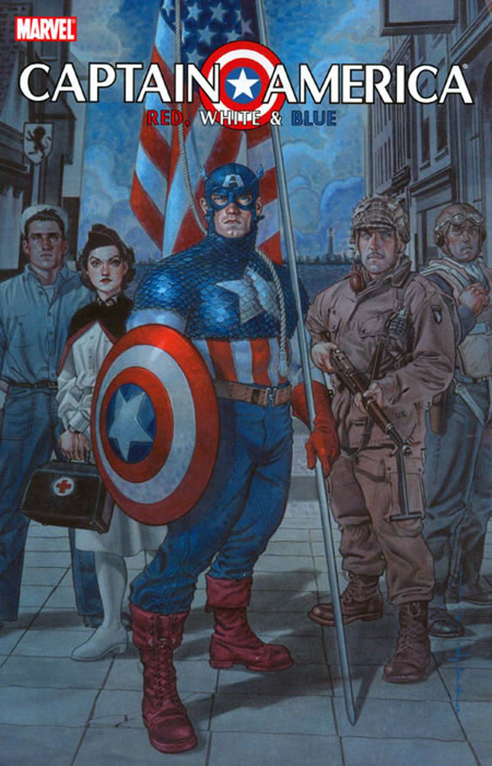 Captain America Red White & Blue Graphic Novel