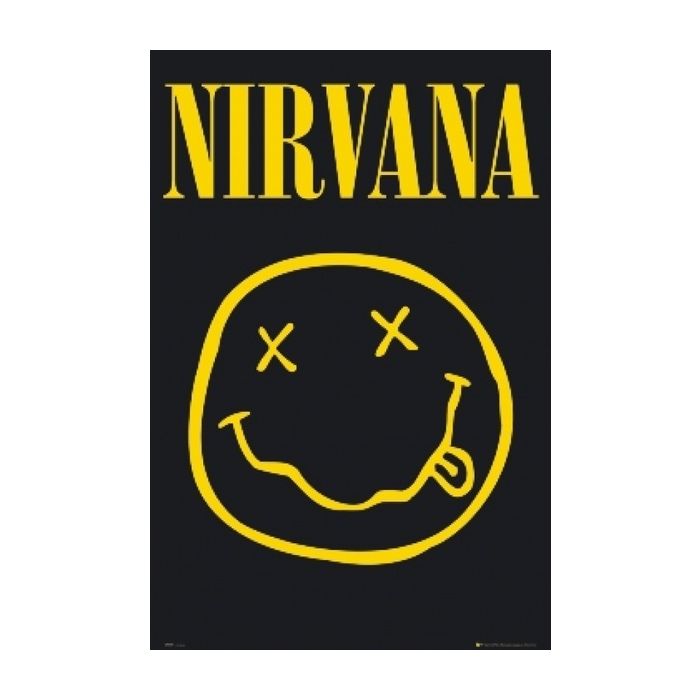 Nirvana - Smiley Face Poster 