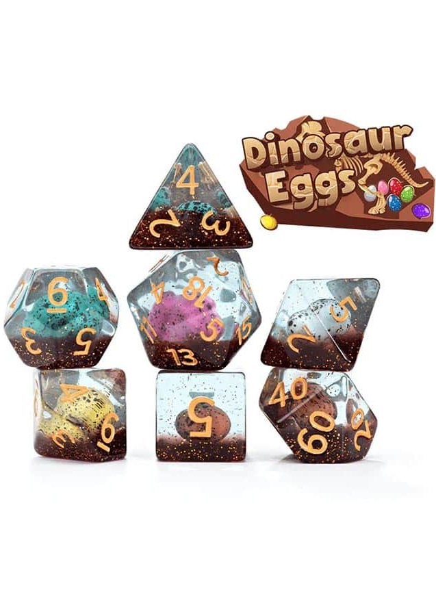 Gate Keeper Inclusion Dice: Dinosaur Eggs (Set of 7)