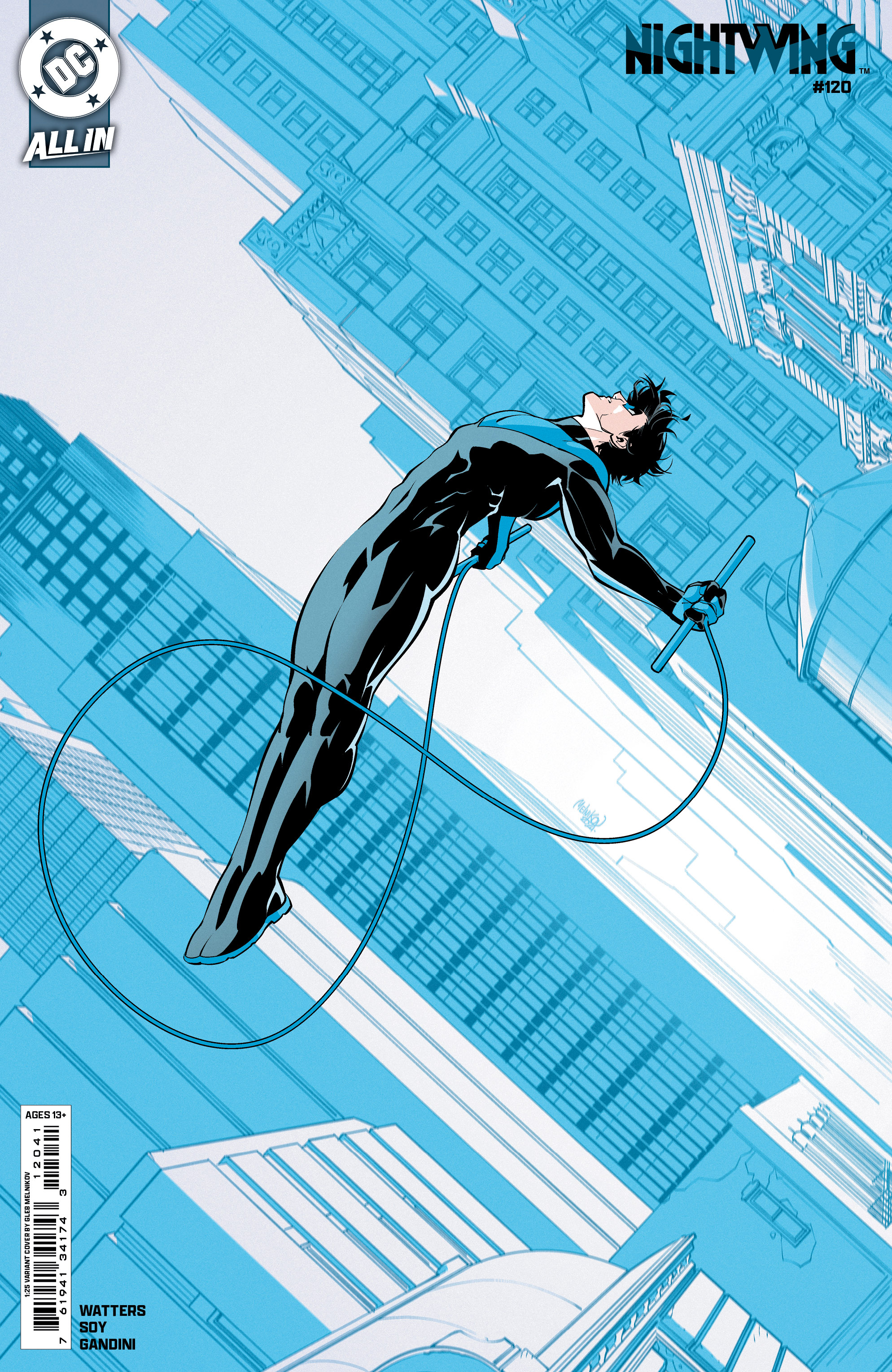 Nightwing #120 Cover E 1 for 25 Incentive Gleb Melnikov Card Stock Variant