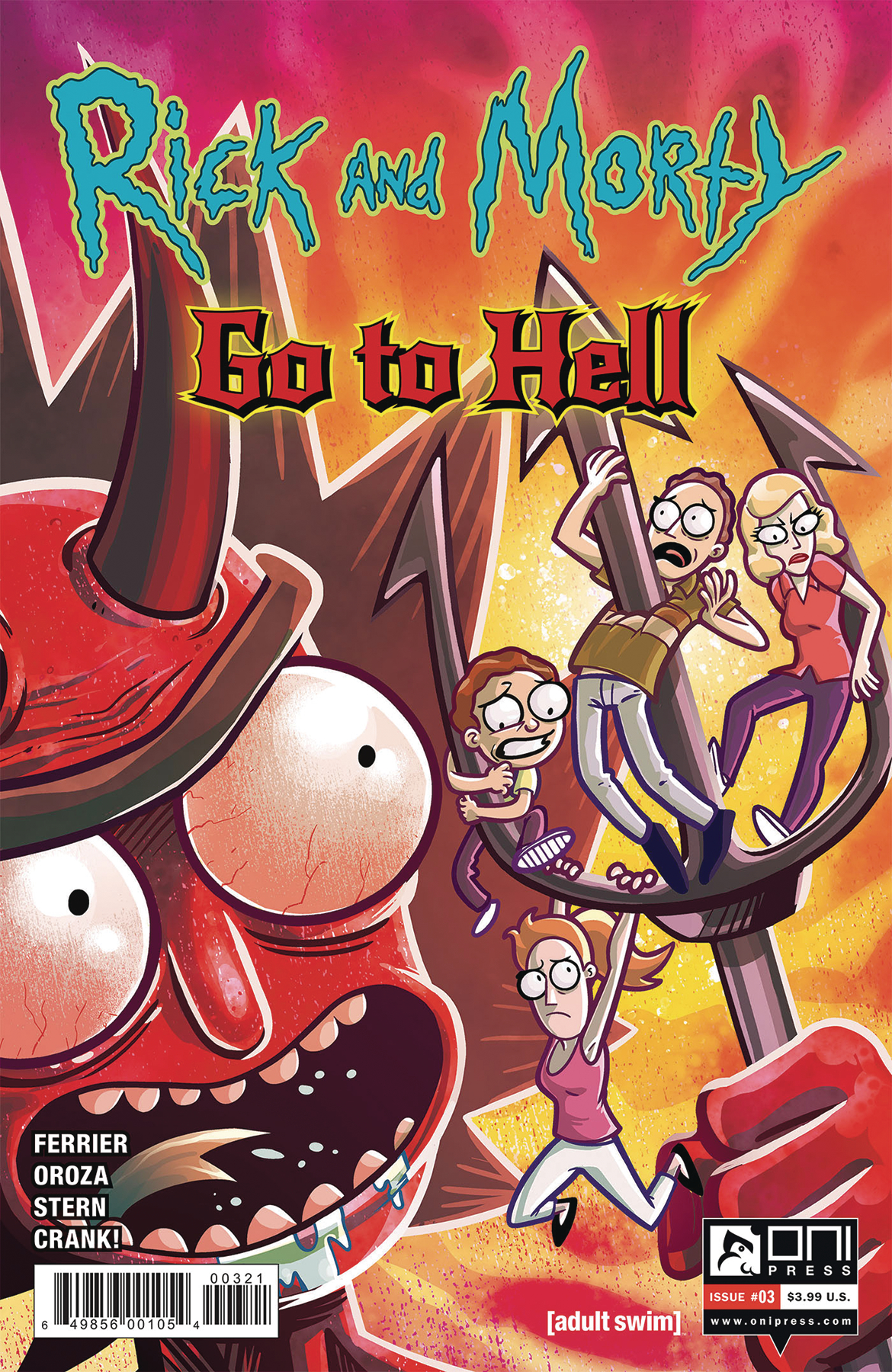 Rick and Morty Go To Hell #3 Cover B Oroza