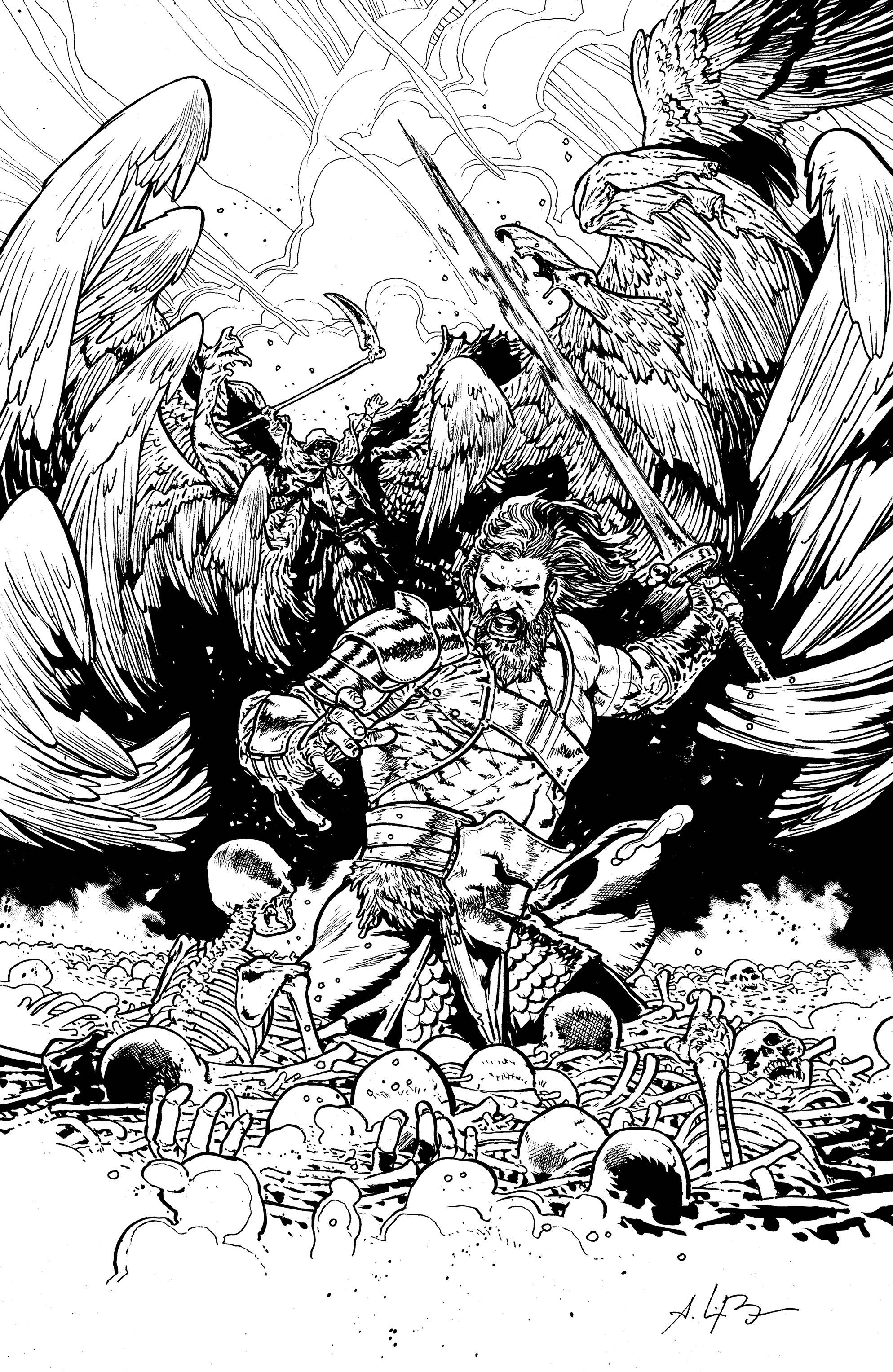 Skybound X #2 Cover D 1 for 10 Incentive Black & White Bressan