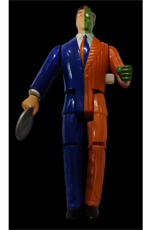 Toy Biz 1989 DC Super Heroes Two Face 4.75 Inch Action Figure Pre-Owned