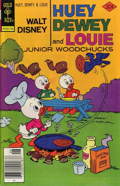 Walt Disney Huey, Dewey And Louie Junior Woodchucks #44 [Gold Key]-Near Mint (9.2 - 9.8)