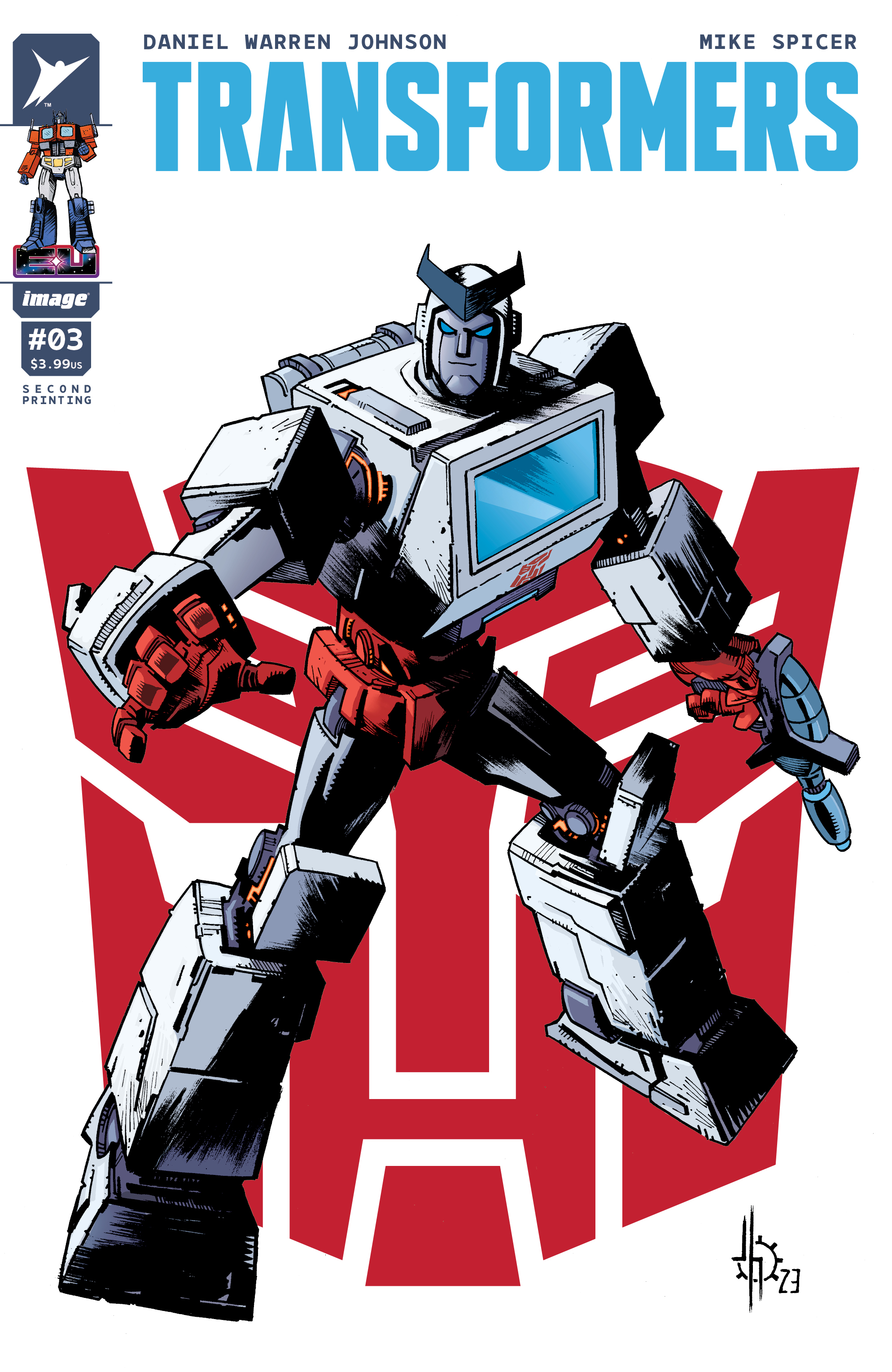 Transformers #3 Second Printing Cover B Jason Howard