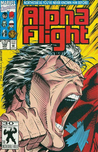 Alpha Flight #106 [First Printing]-Very Fine (7.5 – 9) [Northstar Comes Out As Gay]