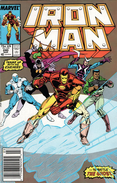 Iron Man #240 [Newsstand]-Near Mint (9.2 - 9.8)