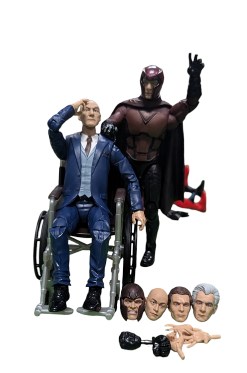 Marvel Legends 2020 X-Men Professor X And Magneto 2 Pack Complete Pre-Owned