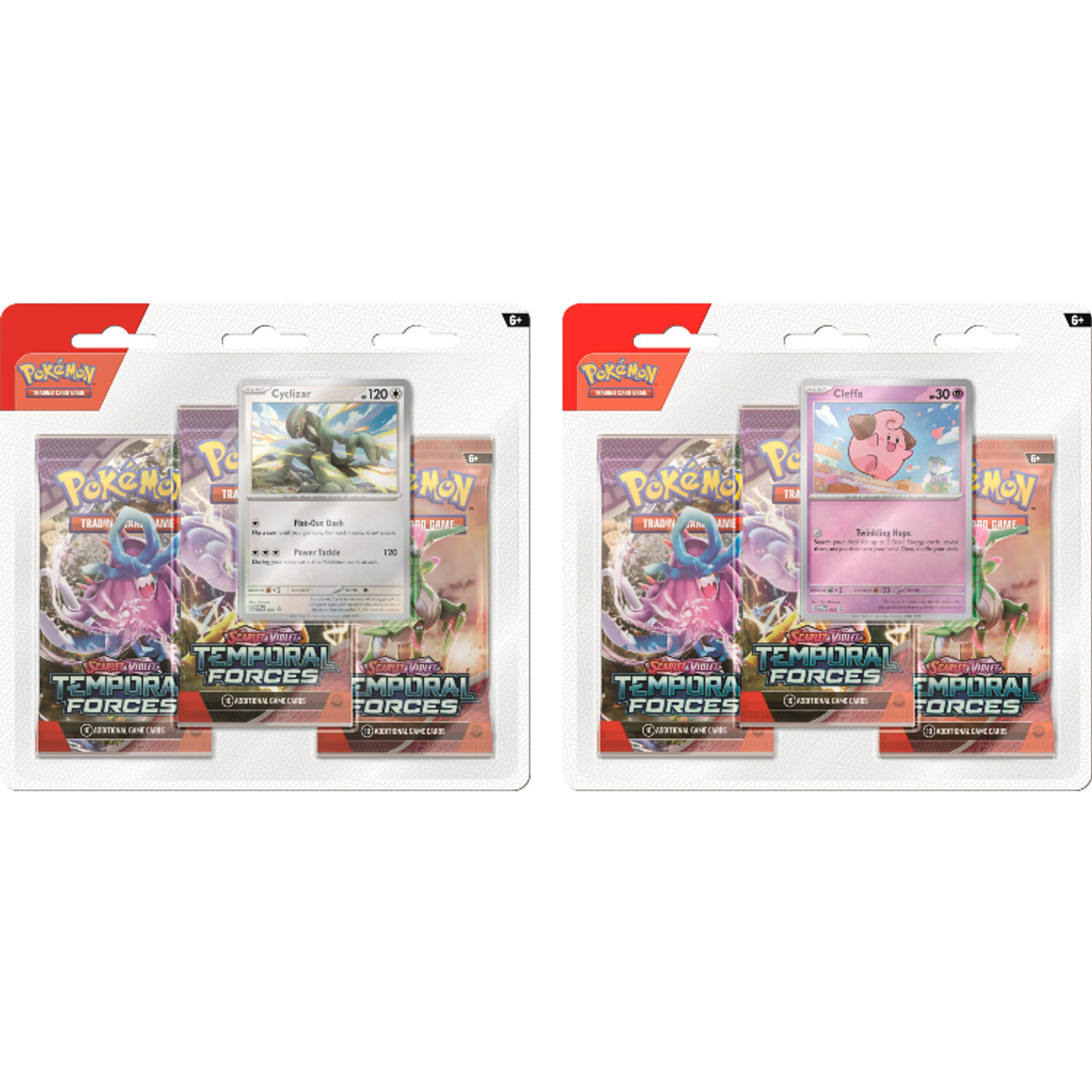 Pokemon TCG Scarlet and Violet Temporal Forces Three Booster Blister