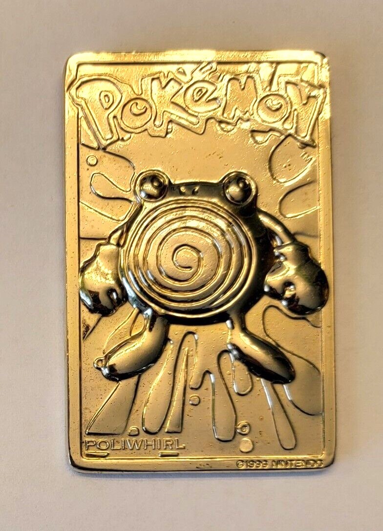Burger King Pokemon Poliwhirl Gold Card - (Card And Ball Only)