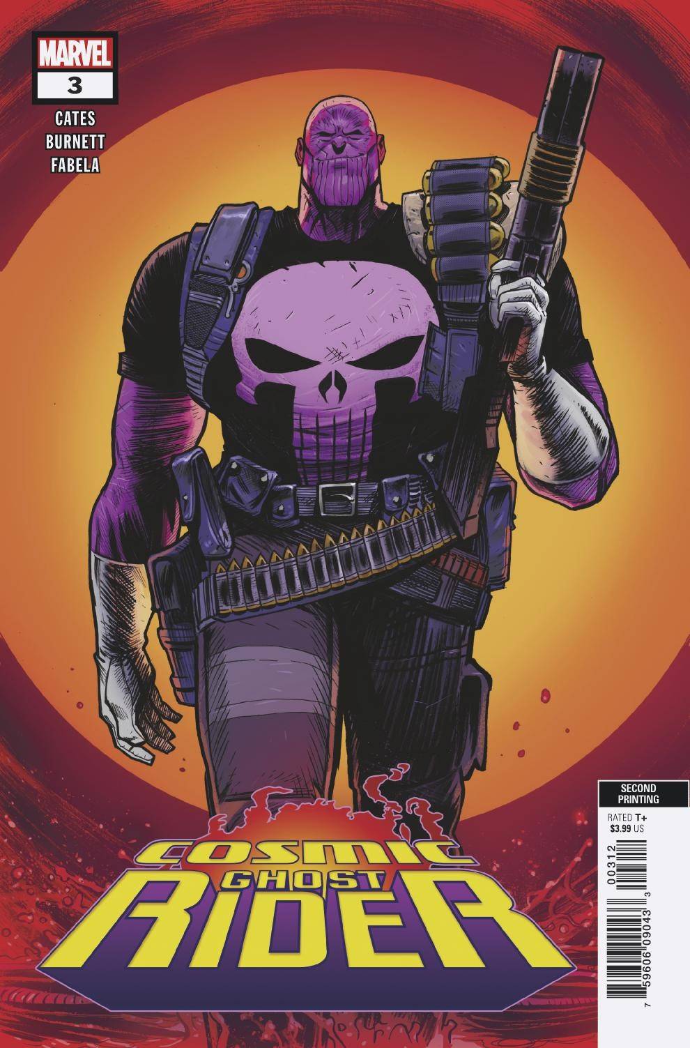 Cosmic Ghost Rider #3 2nd Printing Burnett Variant (Of 5) (2018)