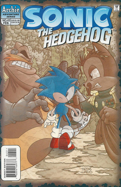 Sonic The Hedgehog #43 [Direct Edition]-Very Fine (7.5 – 9)