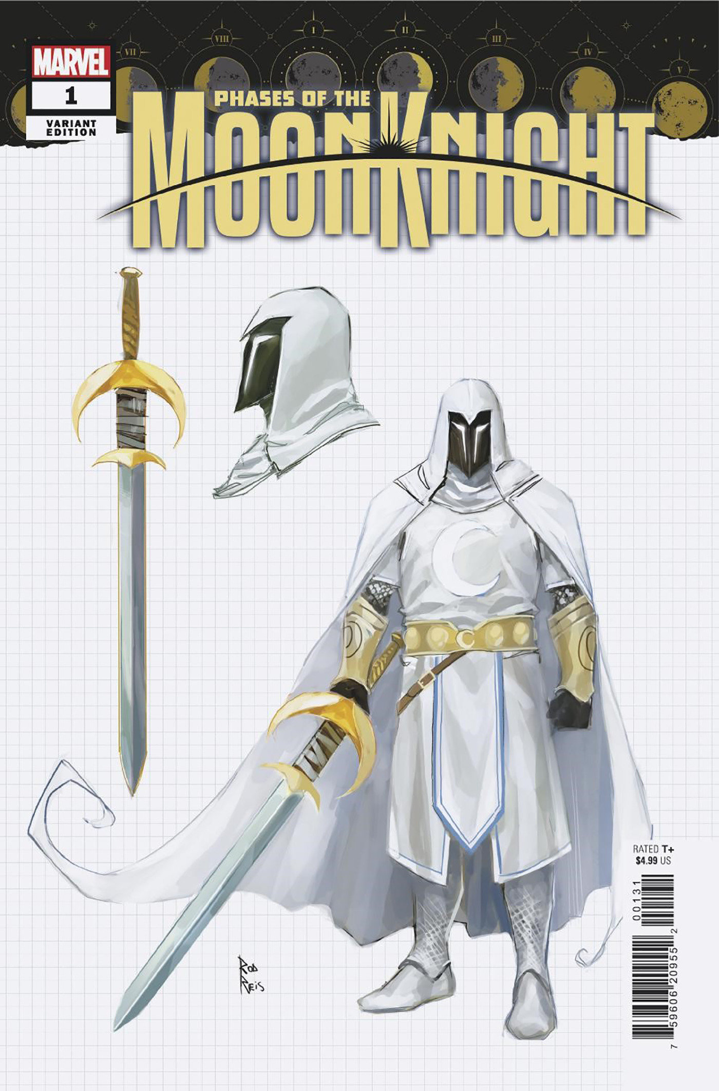 Phases of The Moon Knight #1 Rod Reis Design Variant