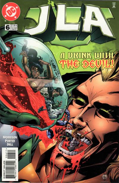 JLA #6 [Direct Sales]-Very Fine (7.5 – 9) [1St App. of Zauriel]