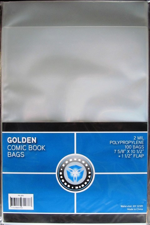 Csp Golden Bags 7.625" - 100Ct