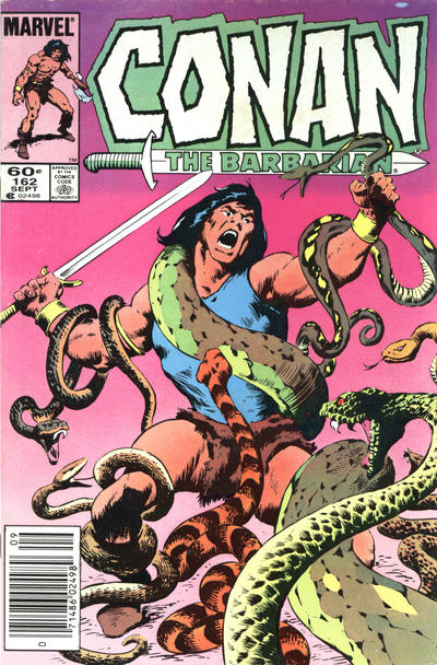 Conan The Barbarian #162 [Newsstand]-Fine (5.5 – 7)