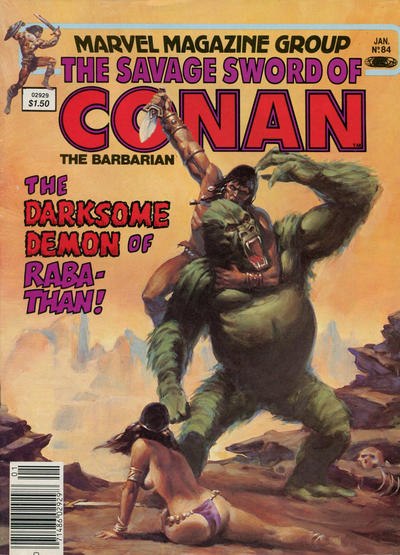 The Savage Sword of Conan #84 [Newsstand]-Good (1.8 – 3)