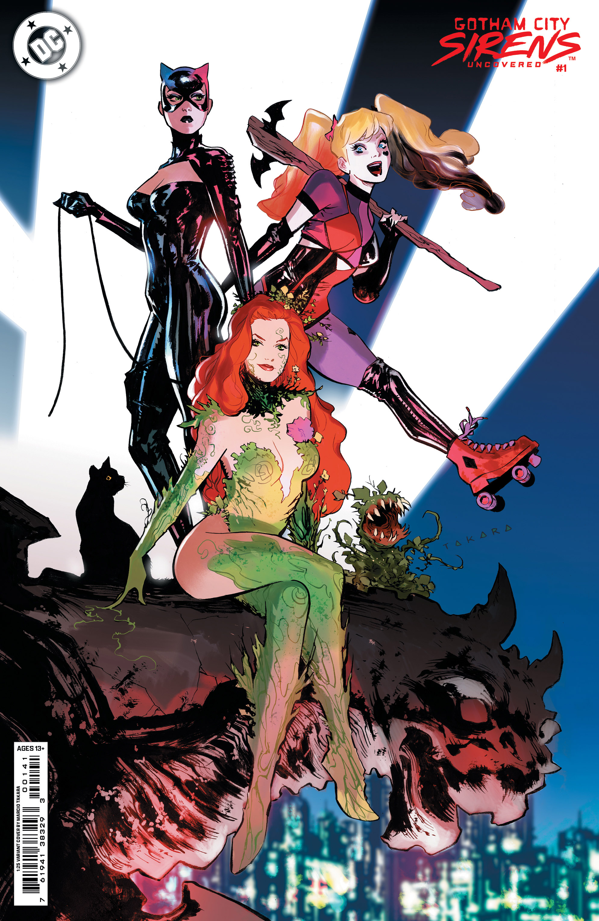 Gotham City Sirens Uncovered #1 (One Shot) Cover E 1 for 25 Incentive Marcio Takara Variant