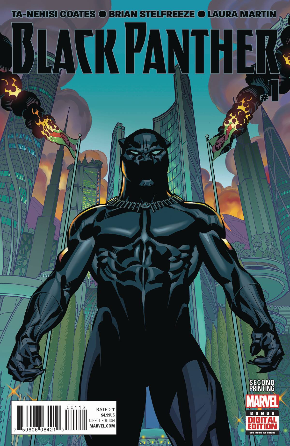 Black Panther #1 Stelfreeze 2nd Printing Variant (2016)