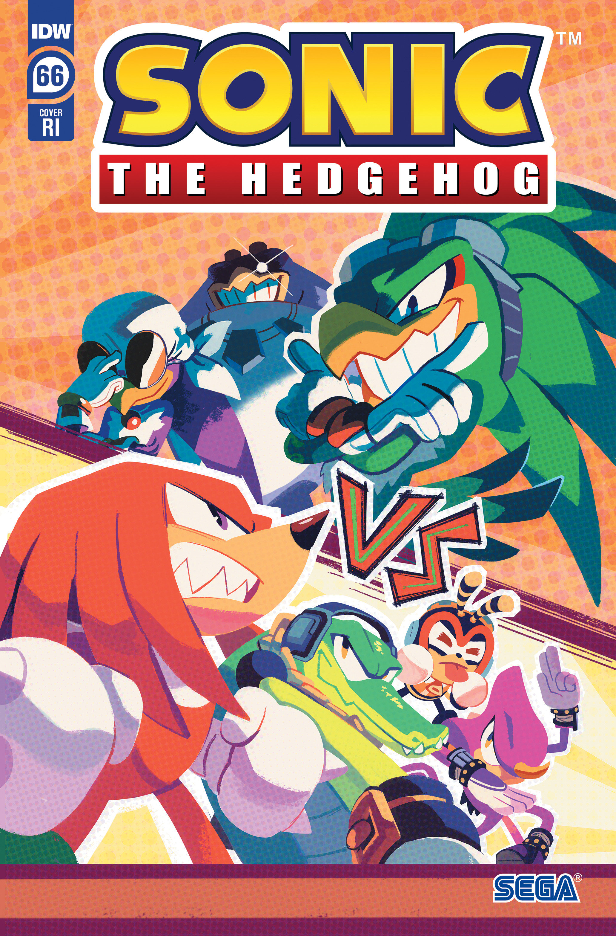 Sonic the Hedgehog #66 Cover Fourdraine 1 for 10 Incentive