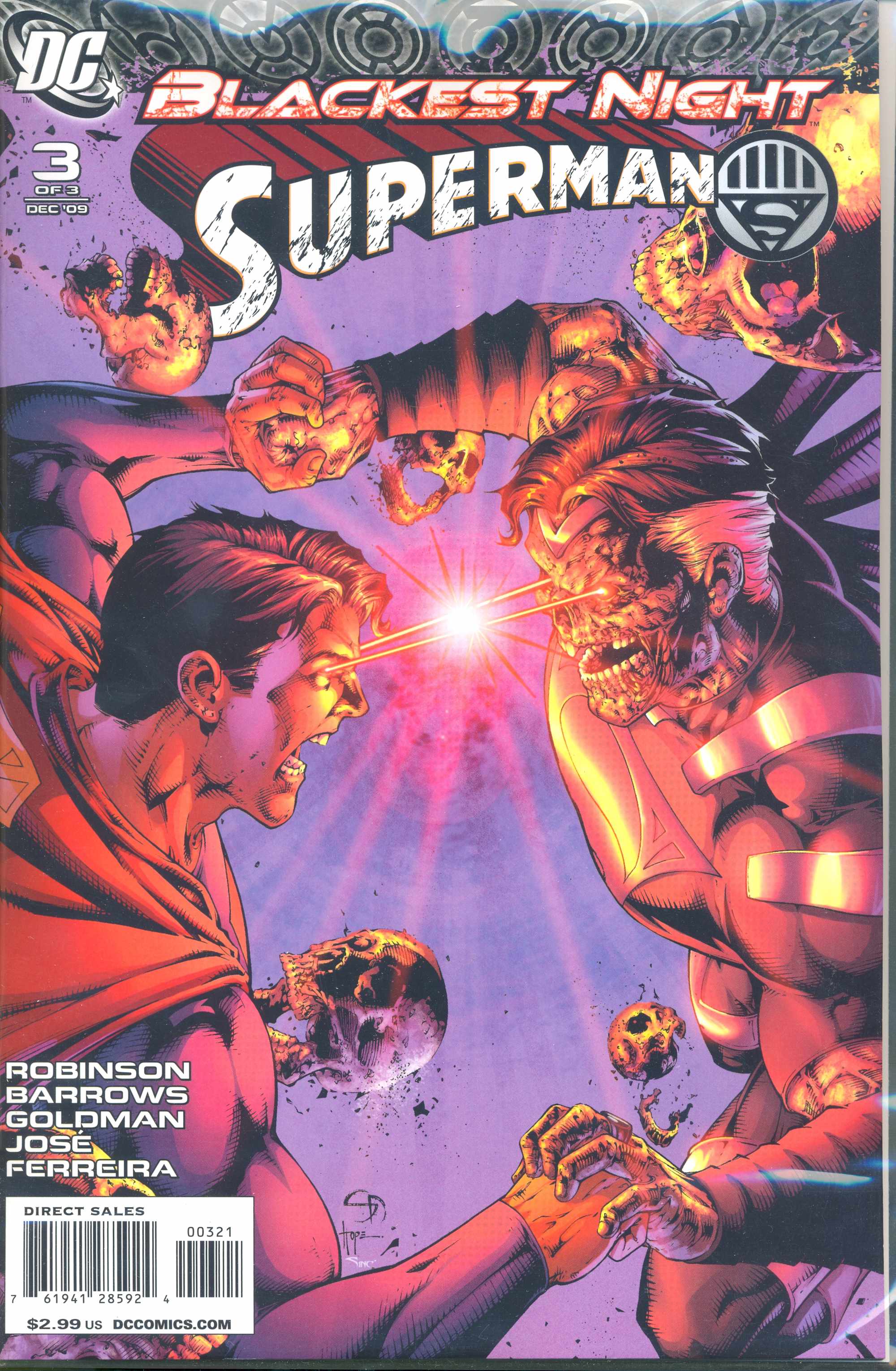 Blackest Night Superman #3 Variant Edition