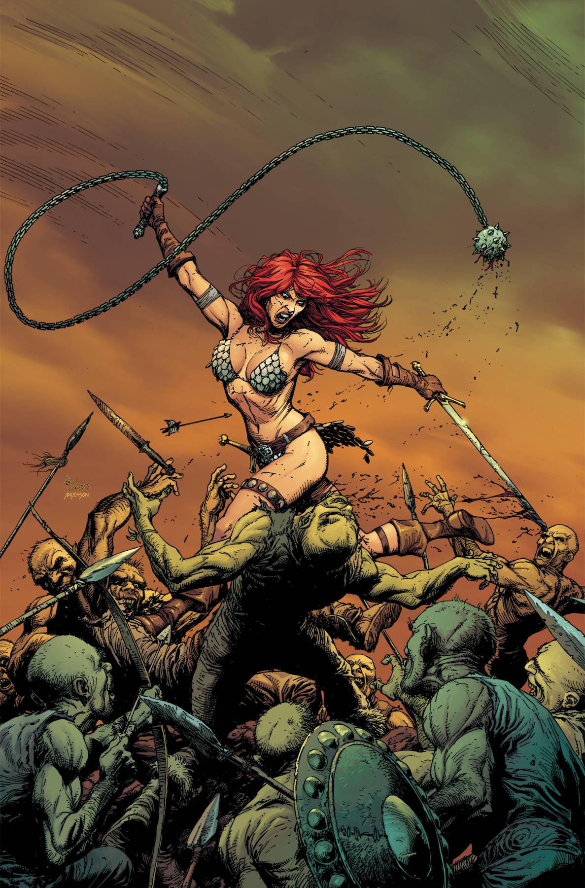 Savage Red Sonja #3 Cover H 1 for 20 Incentive Frank Virgin