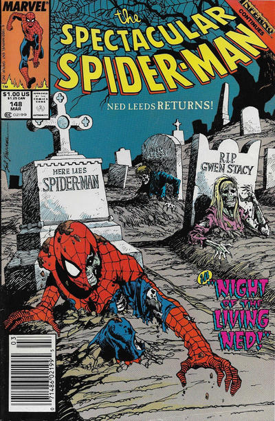 The Spectacular Spider-Man #148 [Newsstand] - Fn-