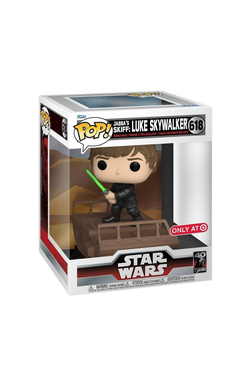 Funko Pop 618 Jabba's Skiff: Luke Skywalker Gamestop Exclusive