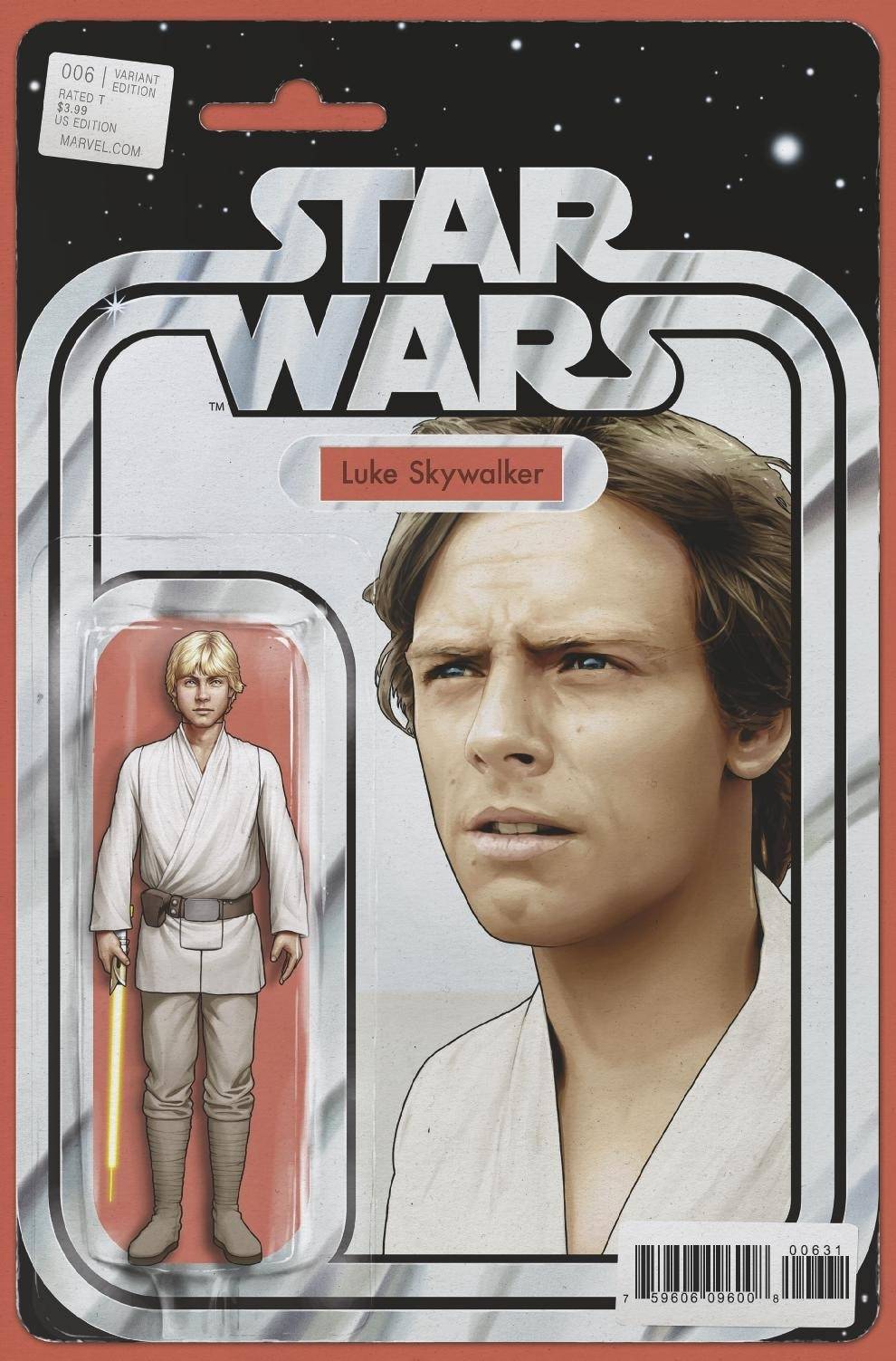 Star Wars #6 Christopher Yellow Lightsaber Action Figure Variant (2020)