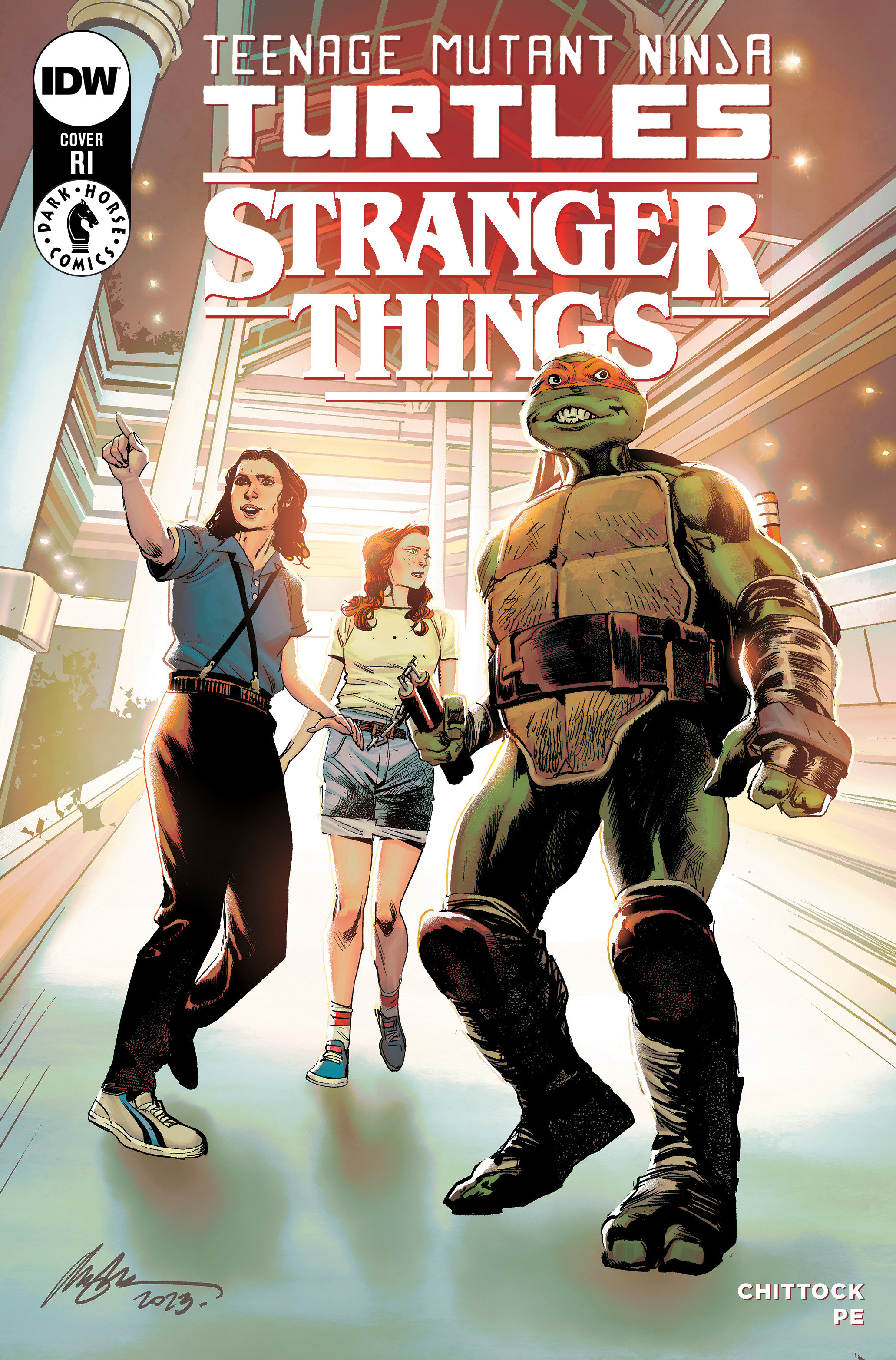 Teenage Mutant Ninja Turtles X Stranger Things #1 Cover F 1 for 50 Incentive Albuquerque