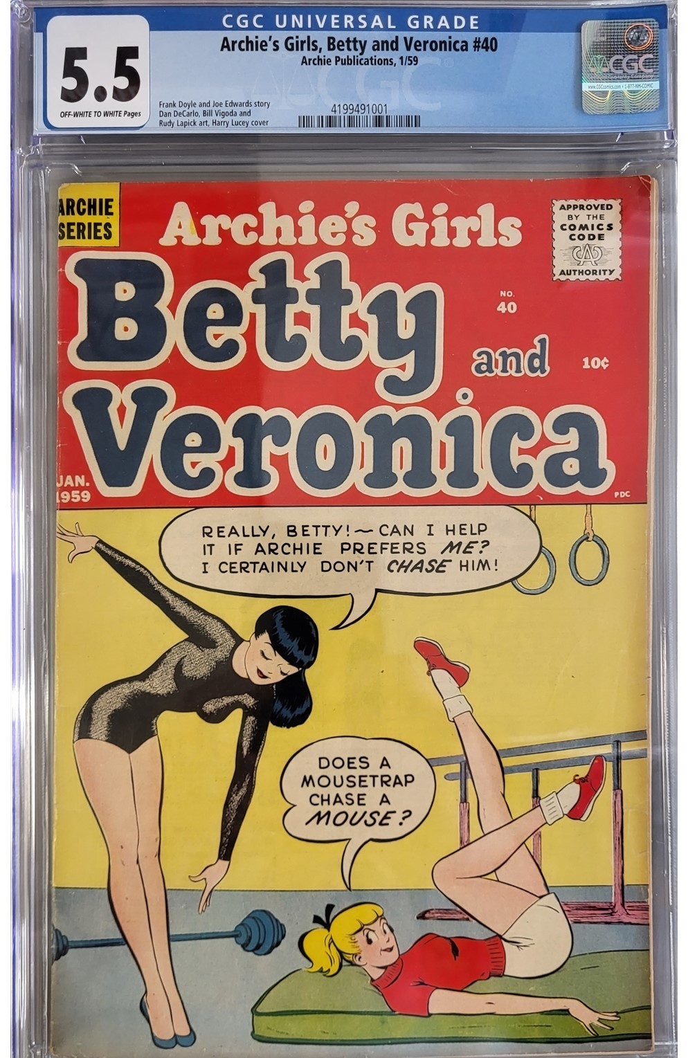 Betty And Veronica #40 Cgc 5.5