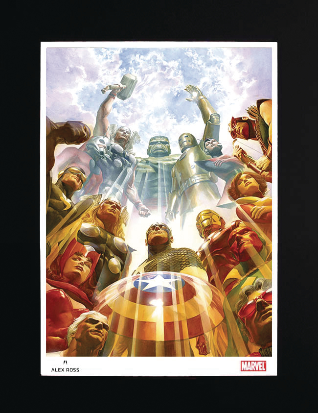 Avengers Earths Mightiest Heroes Alex Ross Matted Lithograph