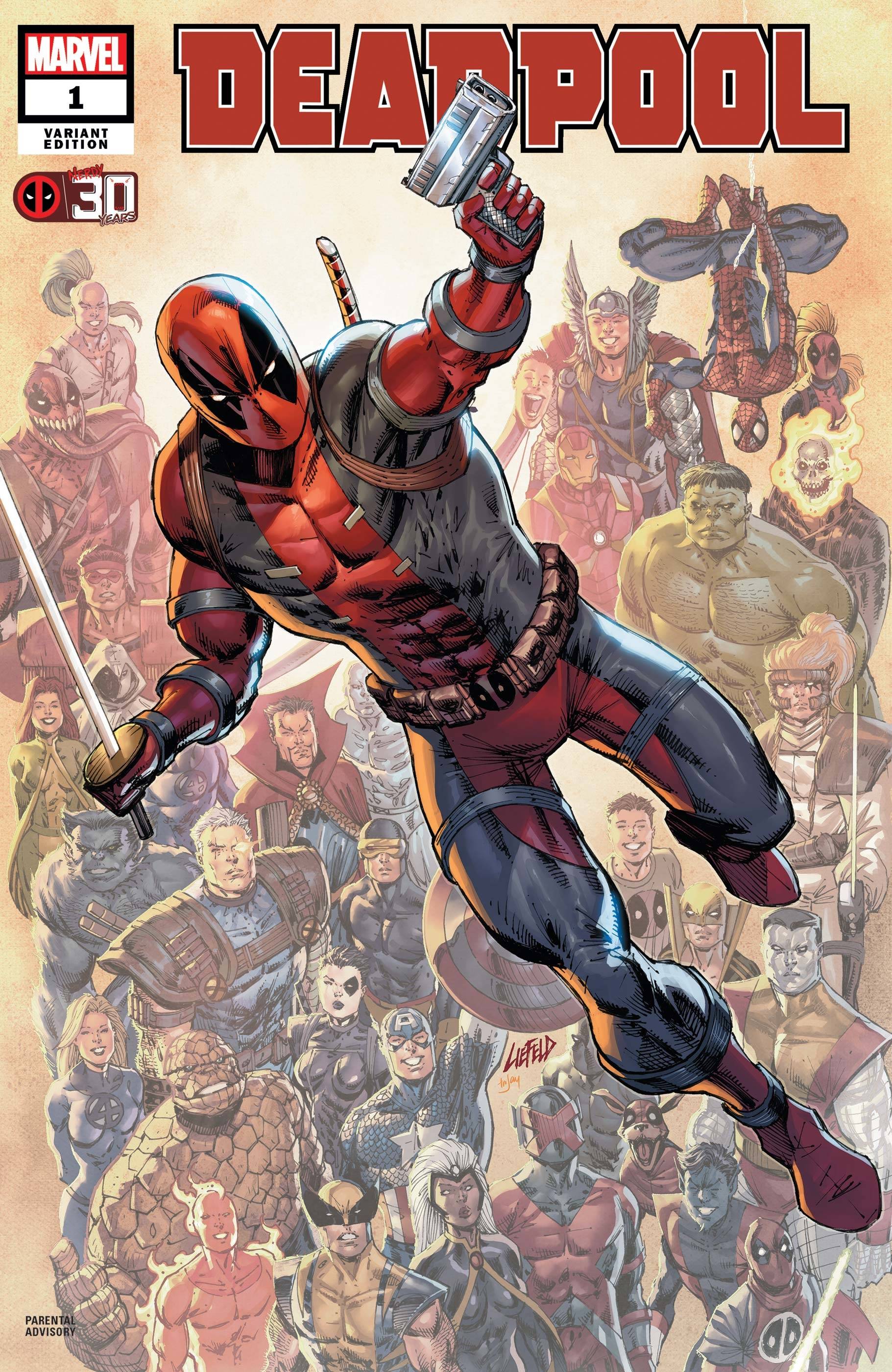 Deadpool Nerdy 30 #1 Liefeld Deadpool 30th Variant