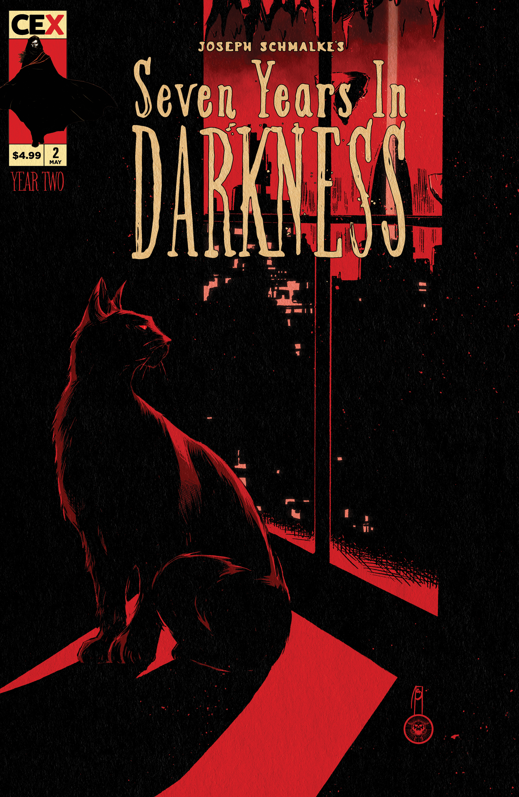 Seven Years in Darkness Year Two #2 Cover B Joseph Schmalke Card Stock Variant (Of 4)