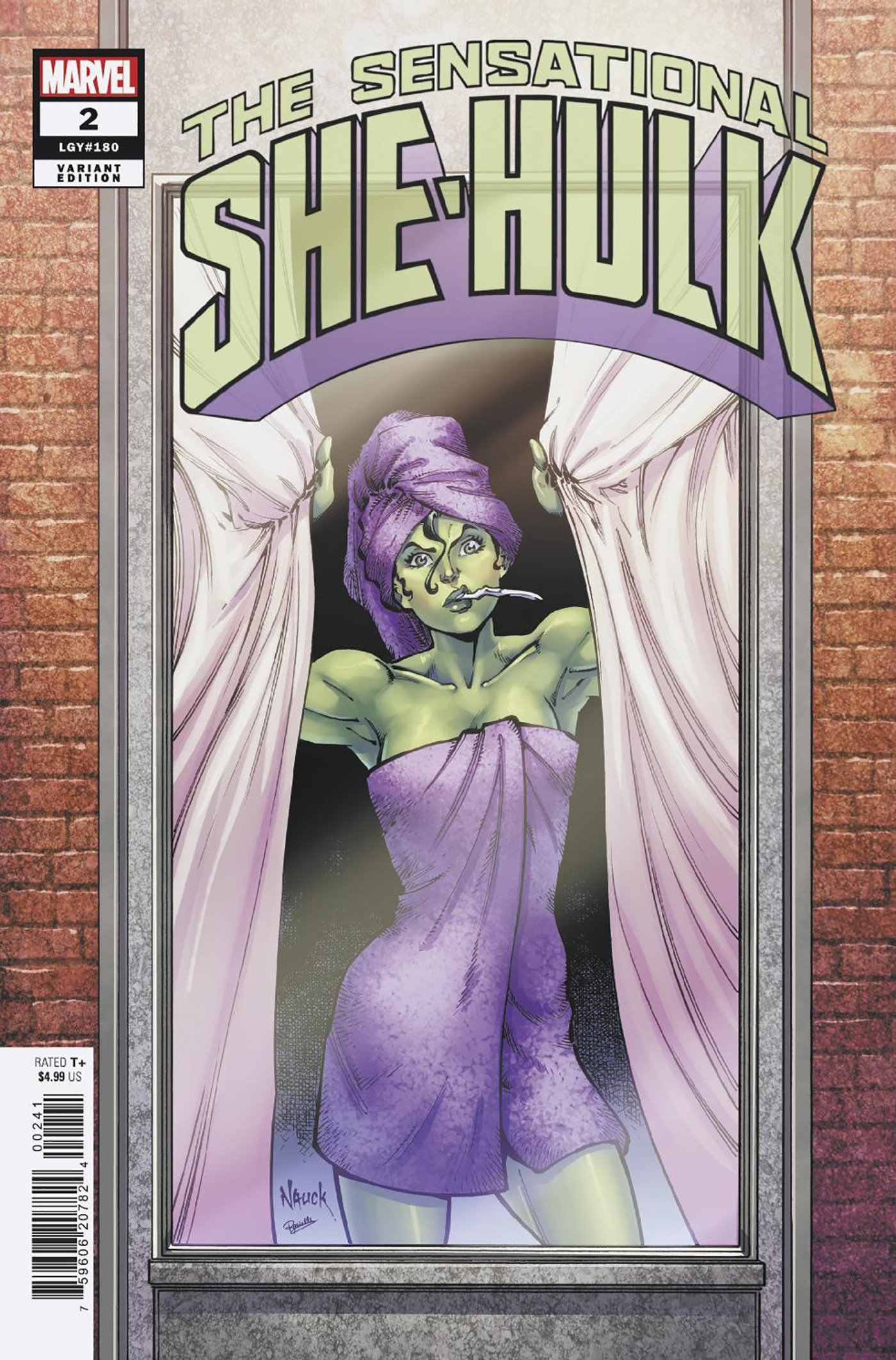 Sensational She-Hulk #2 Todd Nauck Windowshades Variant