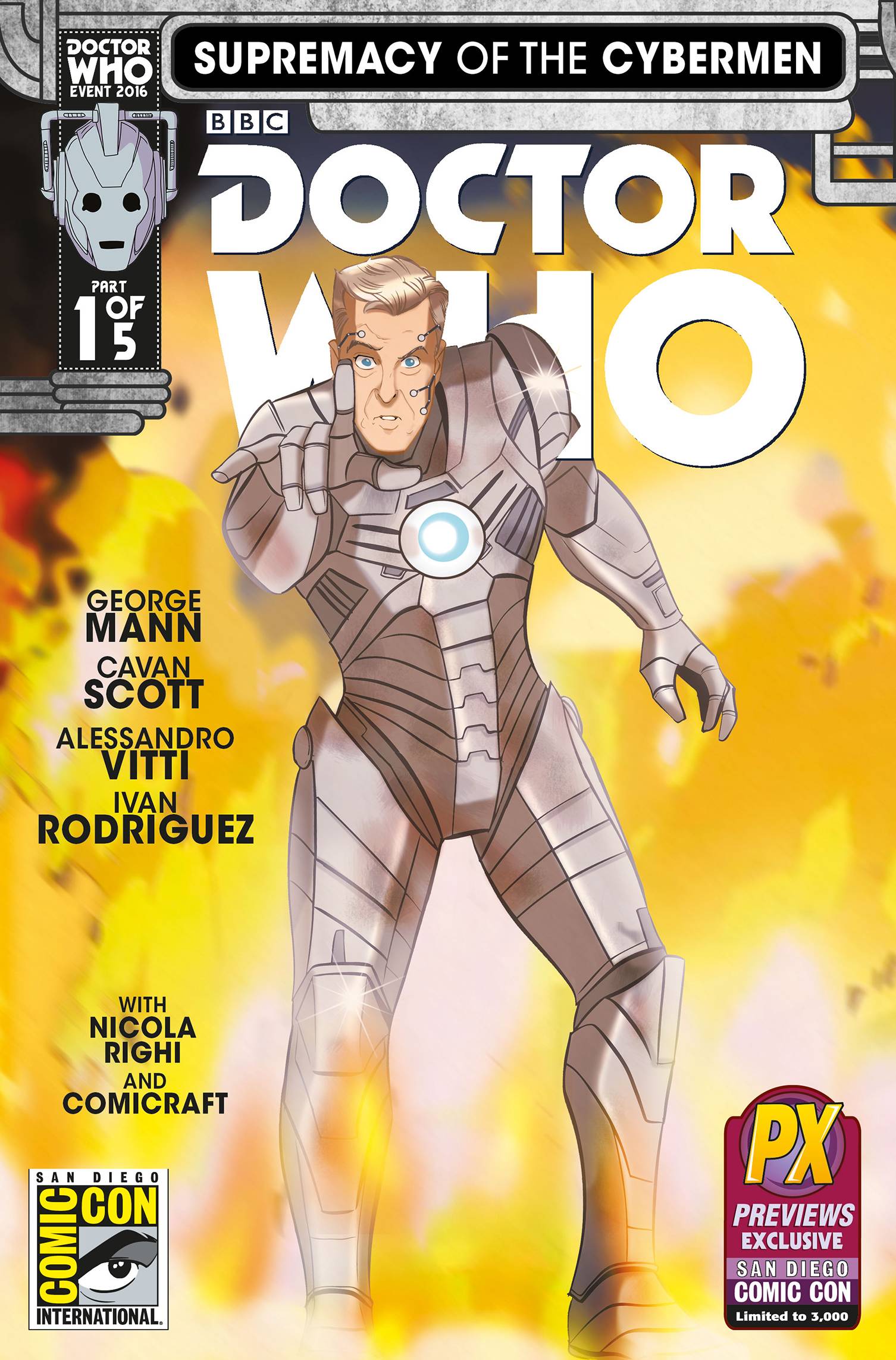 San Diego ComicCon 2016 Doctor Who Supremacy of the Cybermen #1 (Of 5)