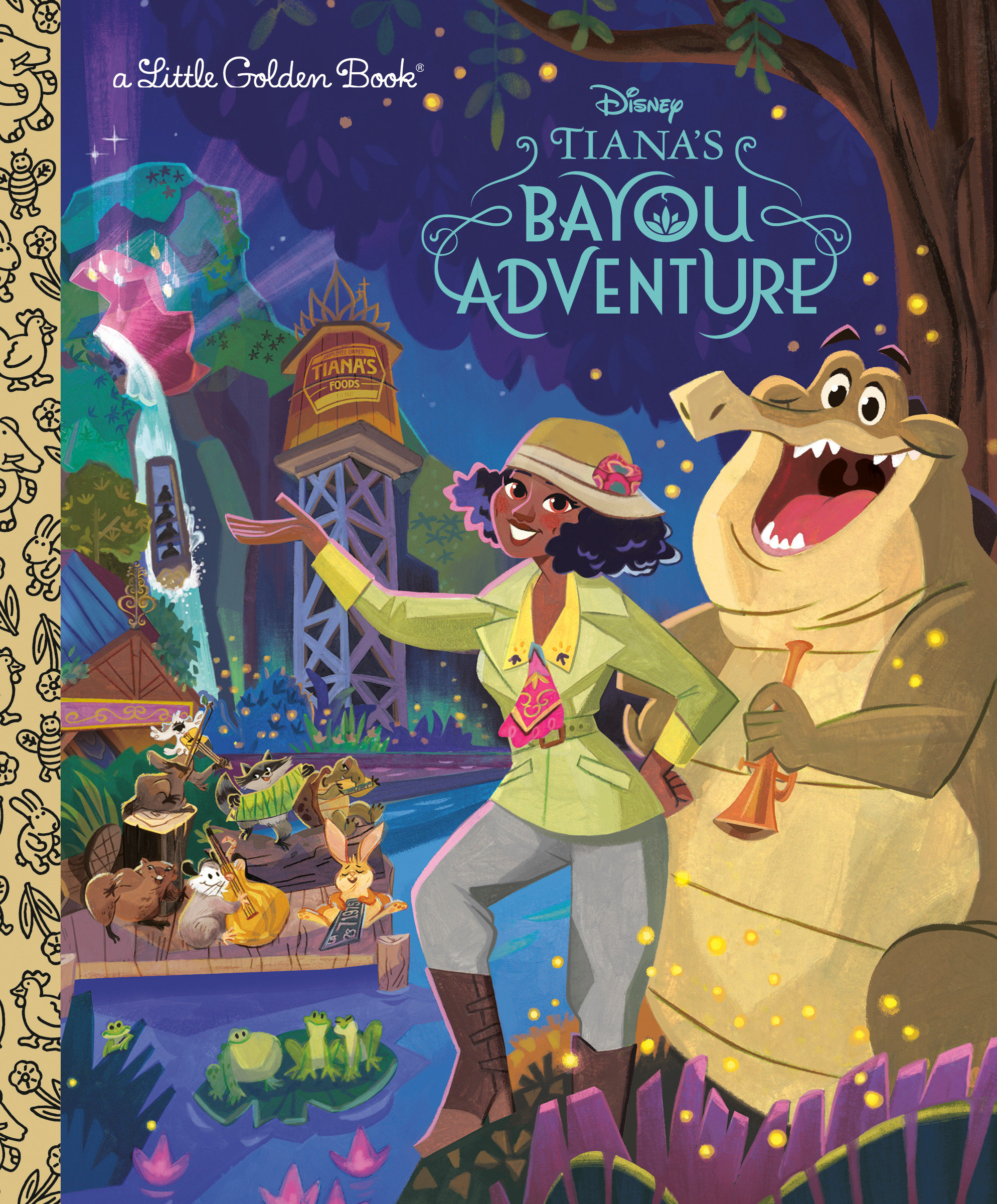 Disney Tiana's Bayou Adventure Little Golden Book Hardcover 