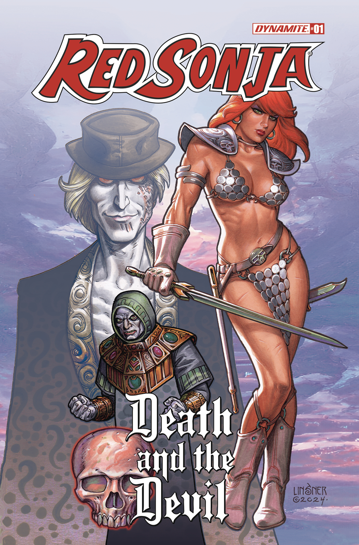 Red Sonja Death and the Devil #1 Cover E Linsner Foil