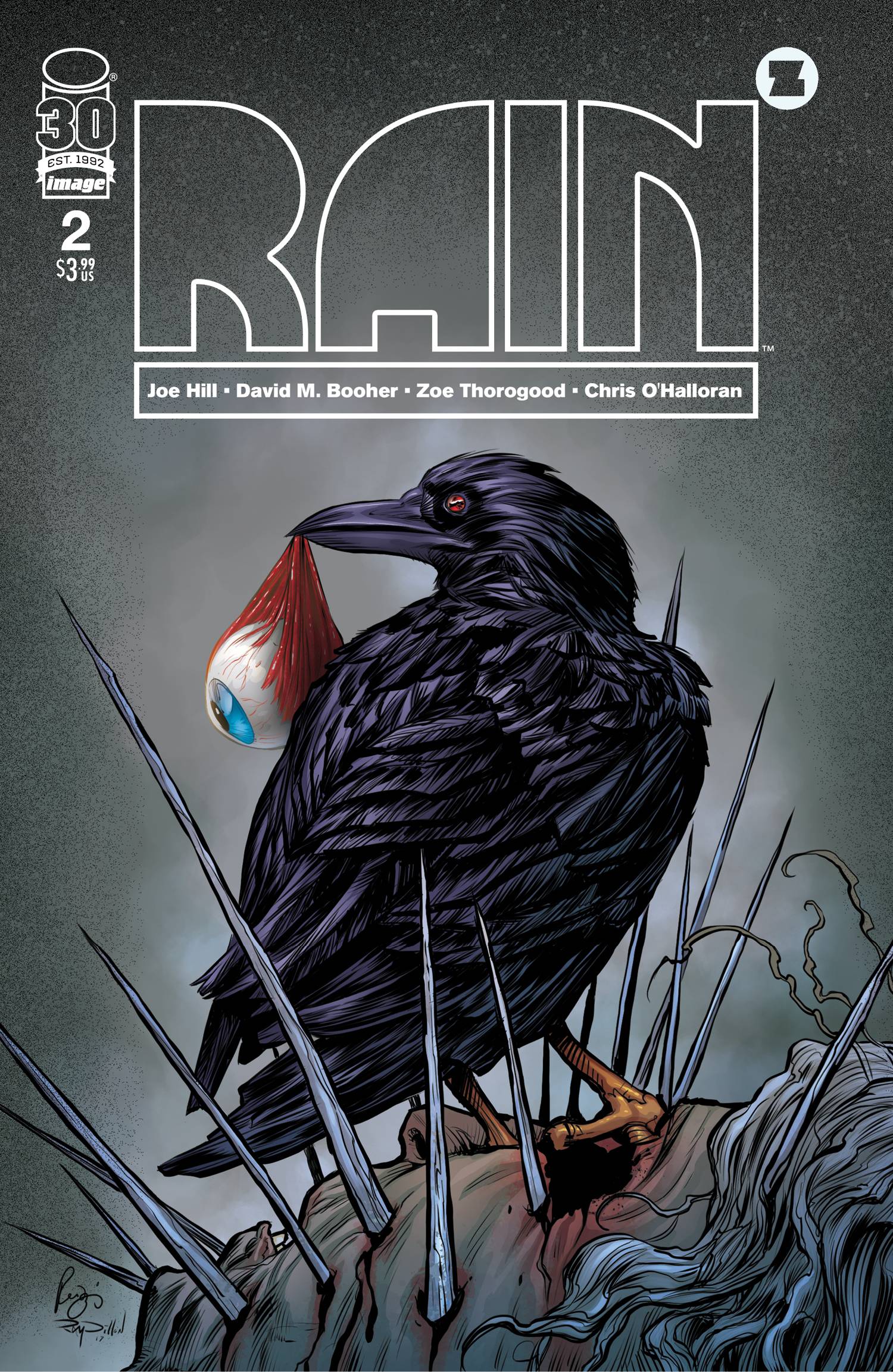 Joe Hill Rain #2 Cover C 1 for 25 Incentive Deliz & Dillon (Of 5)