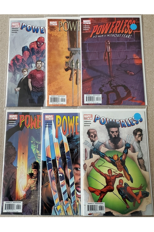 Powerless #1-6 (Marvel 2004) Set