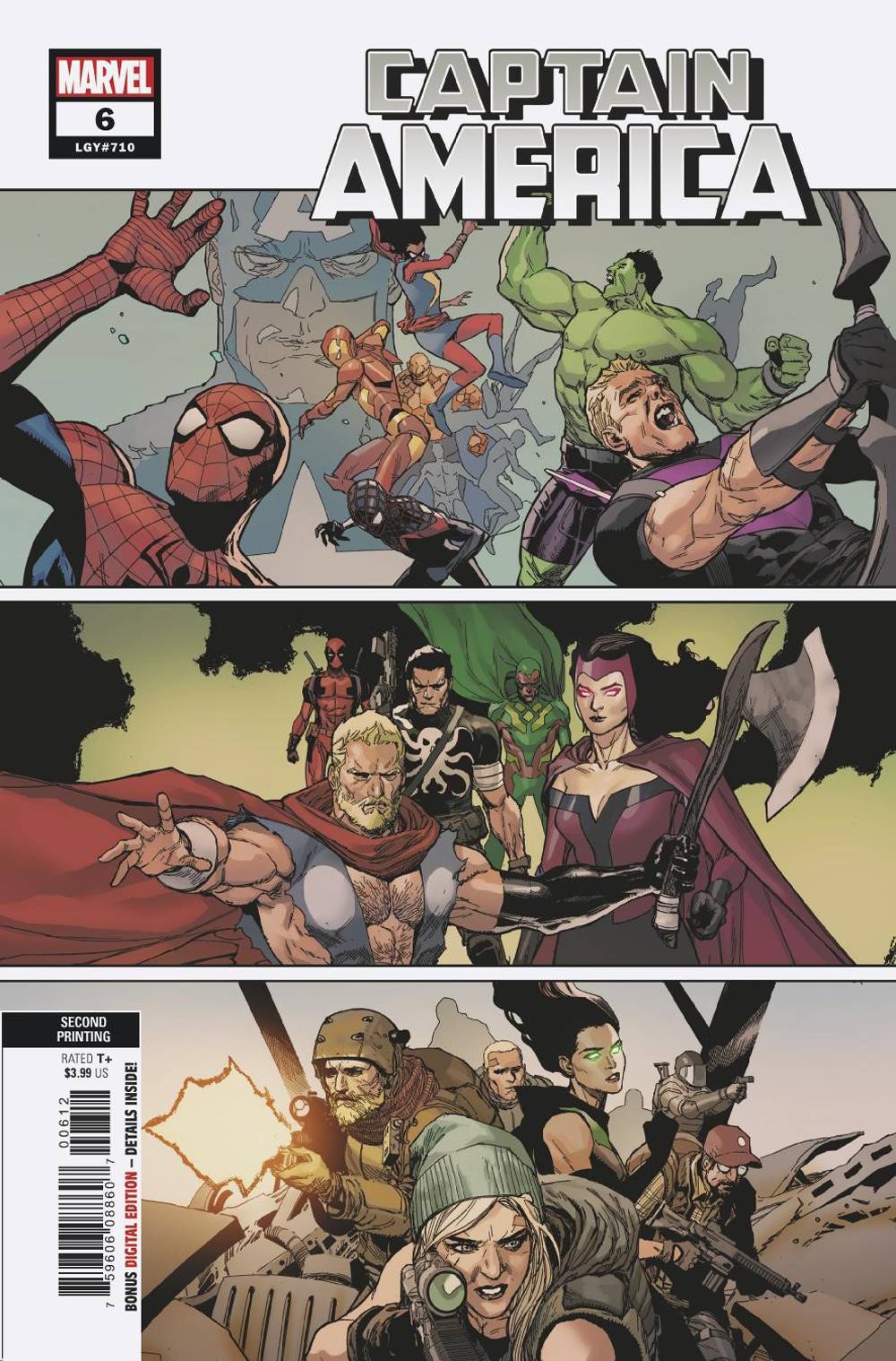 Captain America #6 2nd Printing Yu Variant (2018)