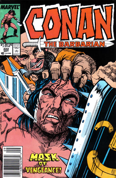 Conan The Barbarian #222 [Newsstand]-Fine (5.5 – 7)