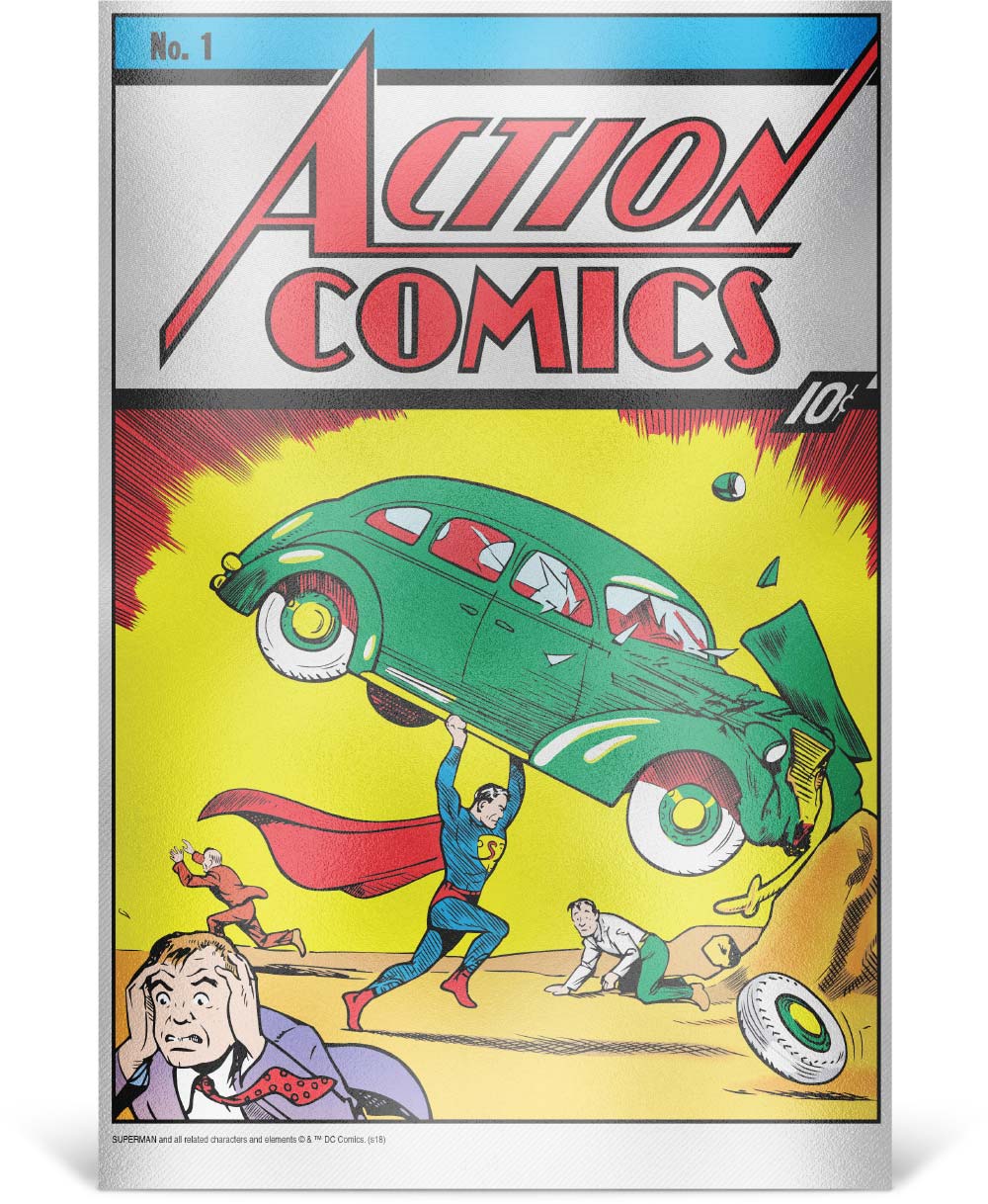 Action Comics #1 - 35g Pure Silver Foil | ComicHub