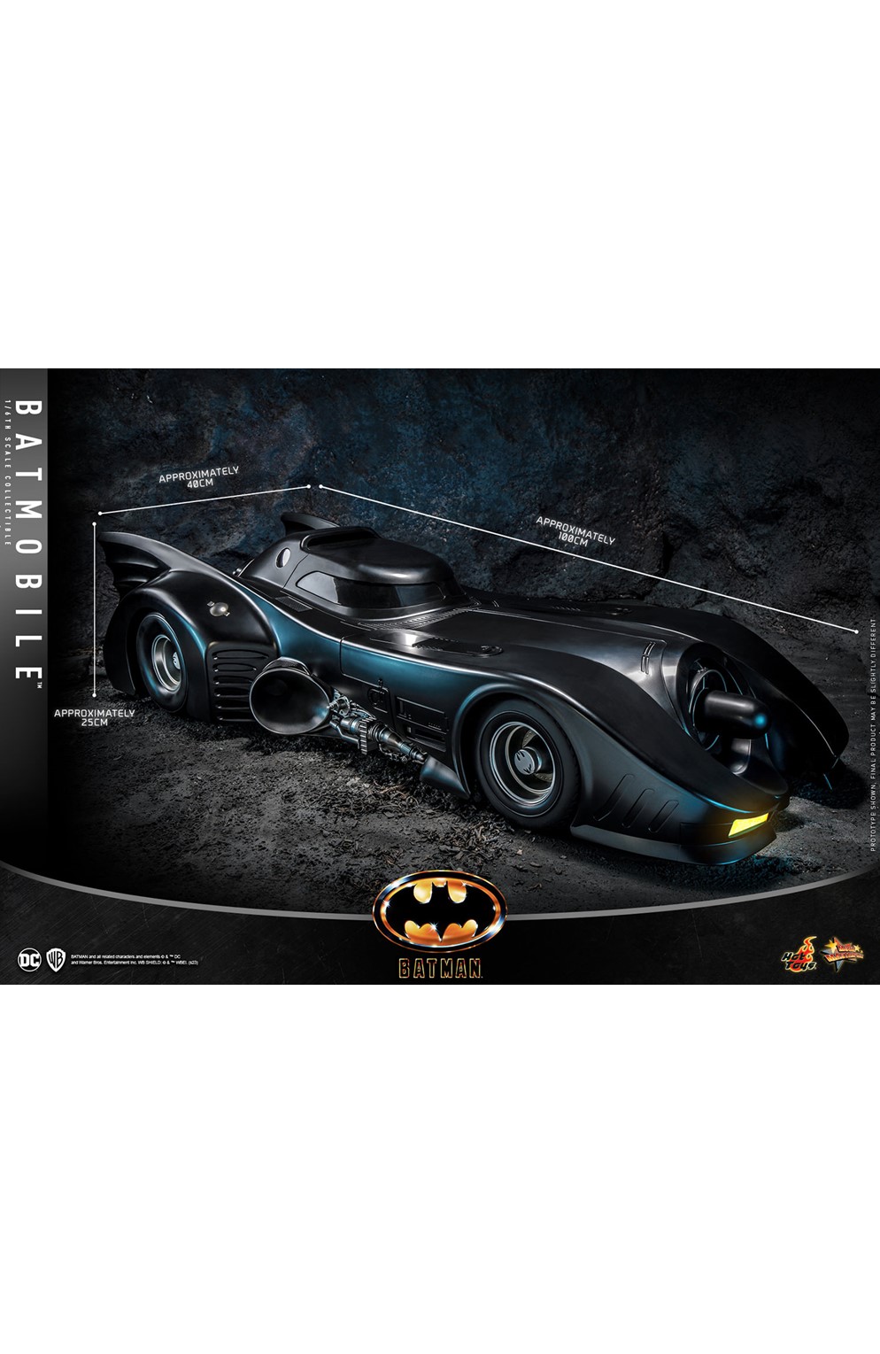 Batmobile (1989) Sixth Scale Figure Accessory By Hot Toys