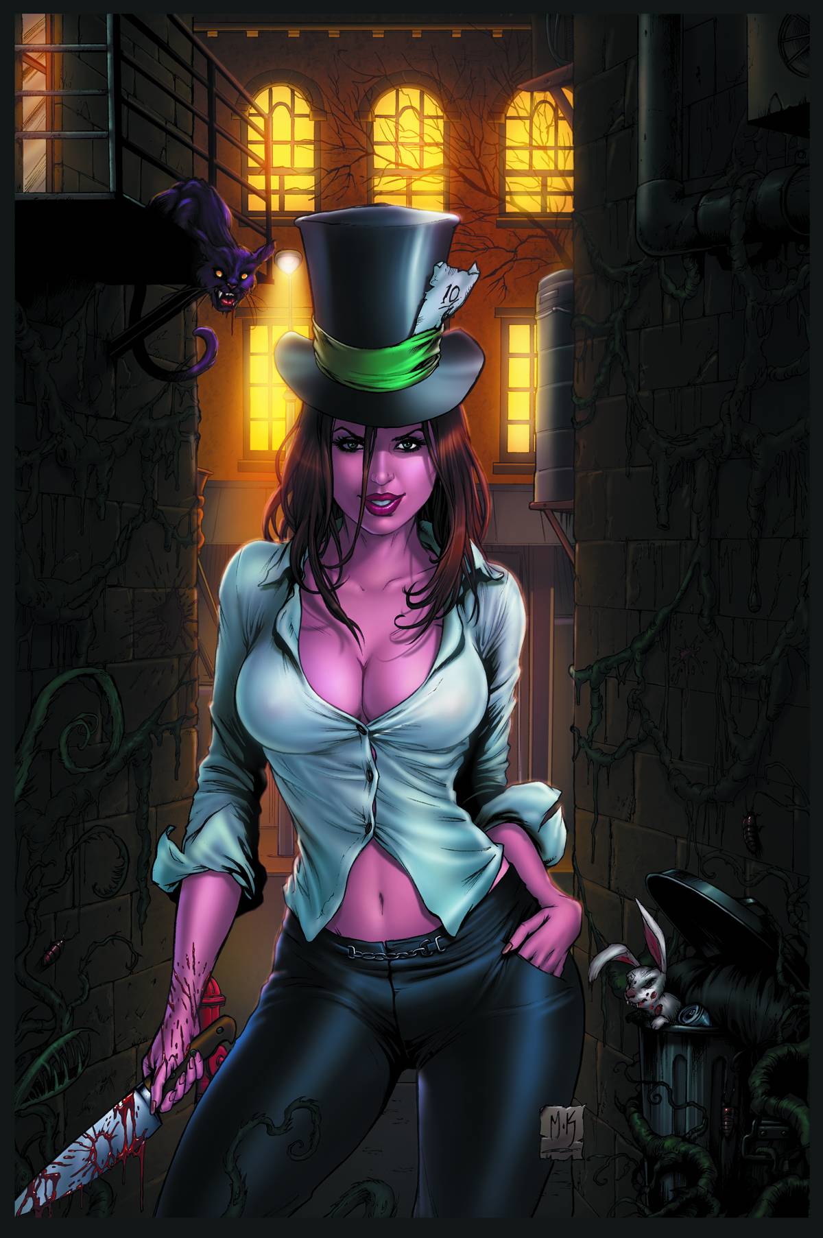 Grimm Fairy Tales Madness of Wonderland Graphic Novel (Mature)