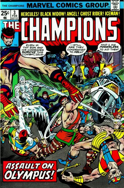 The Champions #3 [Regular Edition]-Very Good (Centerfold Detached At Top)