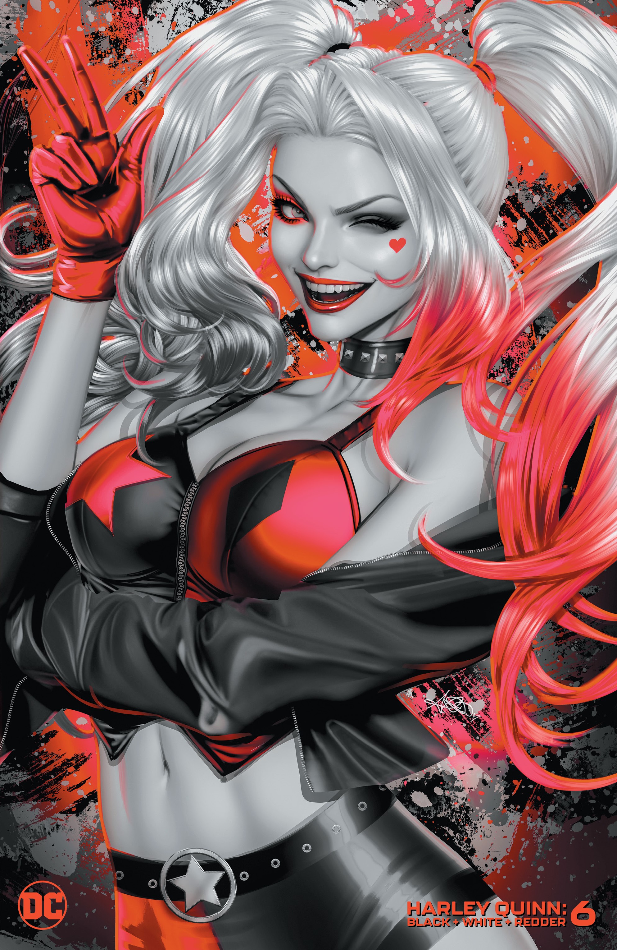 Harley Quinn Black White Redder #6 Cover C Ariel Diaz Variant (Of 6)