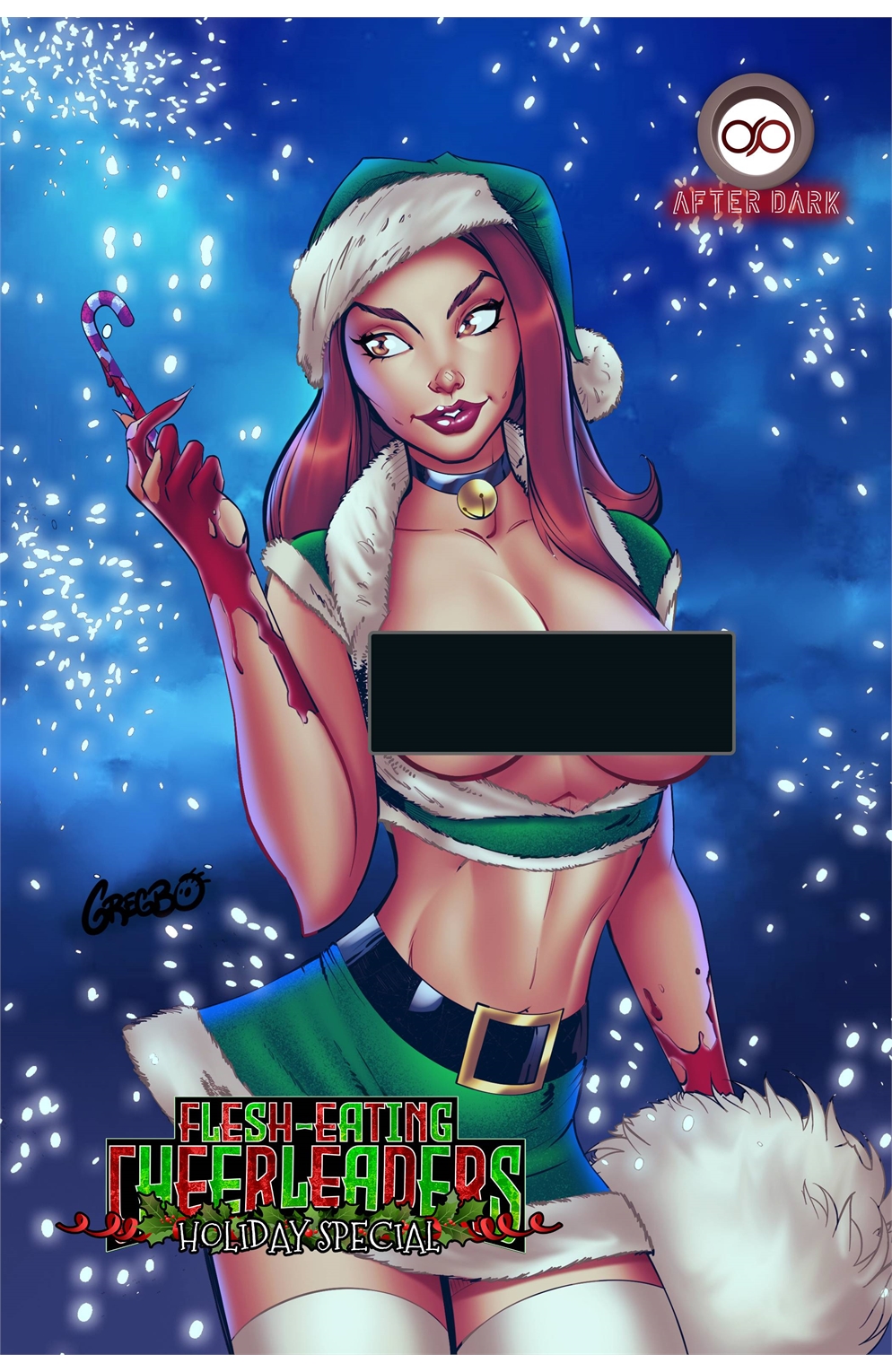 Flesh Eating Cheerleaders Holiday Special Cover D Gregbo Nude (Mature)