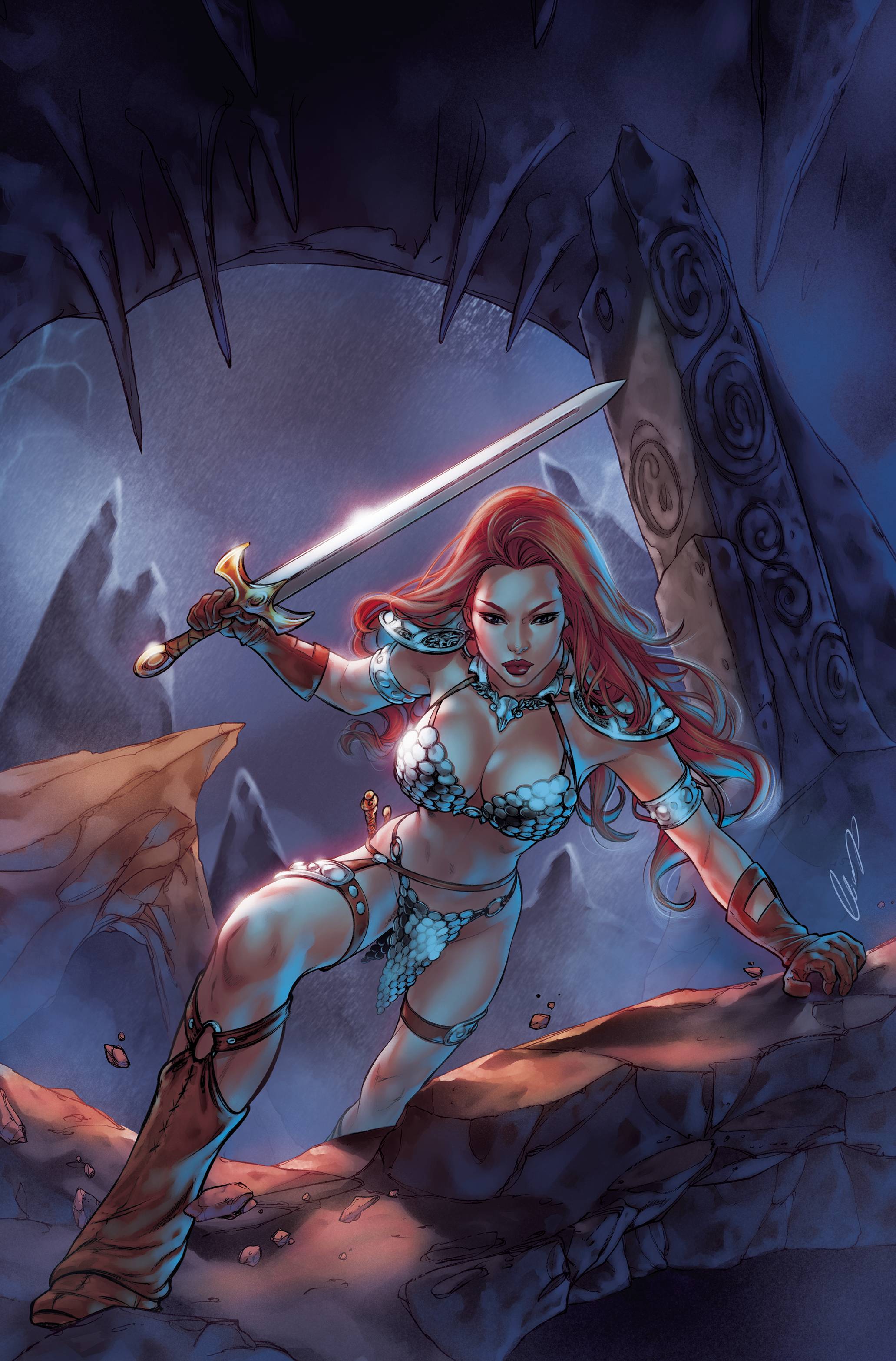 Invincible Red Sonja #5 Cover O7 Copy Last Call Incentive Chatzoudis Vir