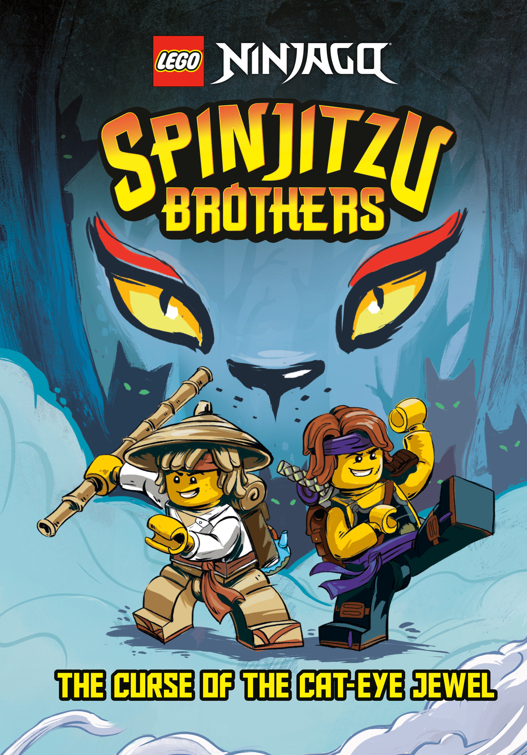 Spinjitzu Brothers #1: The Curse Of The Cat-Eye Jewel (Lego Ninjago) (Hardcover Book)